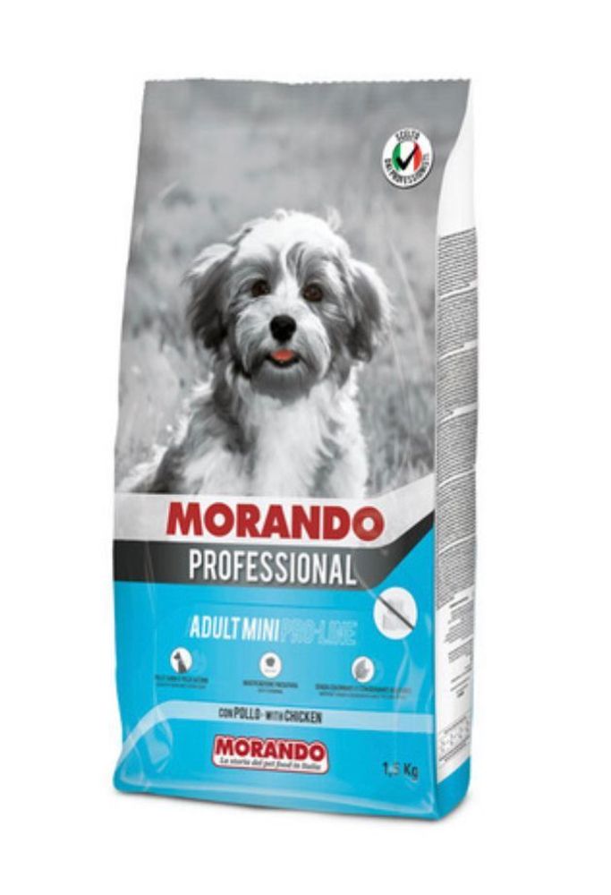 Morando Professional Cane cухой корм для взрослых мелких пород собак PRO LINE с курицей, 1,5 кг