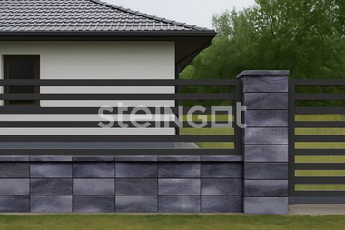 Архитектурный блок 500*200*200 Графитовый камень (Stein Black)