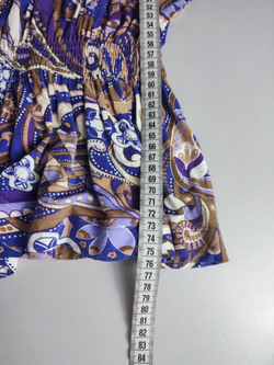 Платье летнее с интересным рисунком для девочки 12-14 лет