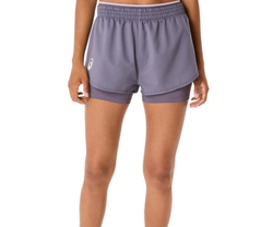 Женские шорты теннисные Asics Match - серо-фиолетовые