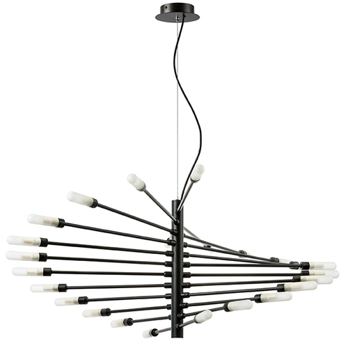 733247 Люстра RAGNO 24х40W G9 ЧЕРНЫЙ МАТОВЫЙ