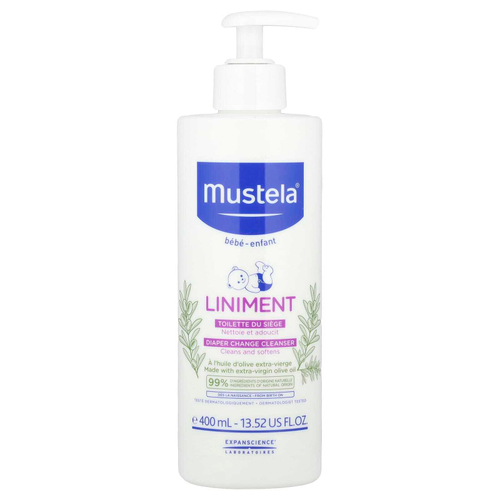 Mustela, Baby, Liniment, очищающее средство для смены подгузников, 400 мл (13,52 жидк. Унции)
