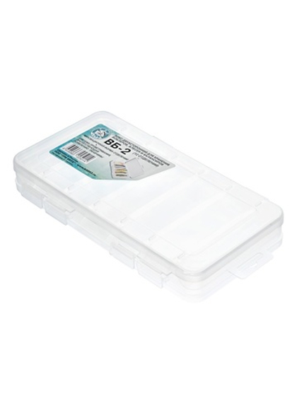 Коробка для воблеров и балансиров Три Кита ВБ-2 (6+6) двусторонняя (230х125х35мм)