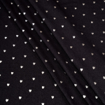 Джинс-трикотаж с рисунком, 70% Хлопок, 20% ПЭ, 10% ПУ(эластан), 205 гр/м2, чёрный/серый (3834)