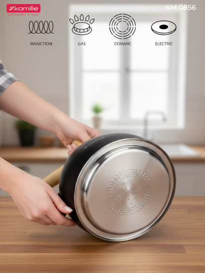 Чайник 2,5 л. из нержавеющей стали со свистком Kamille KM 0856