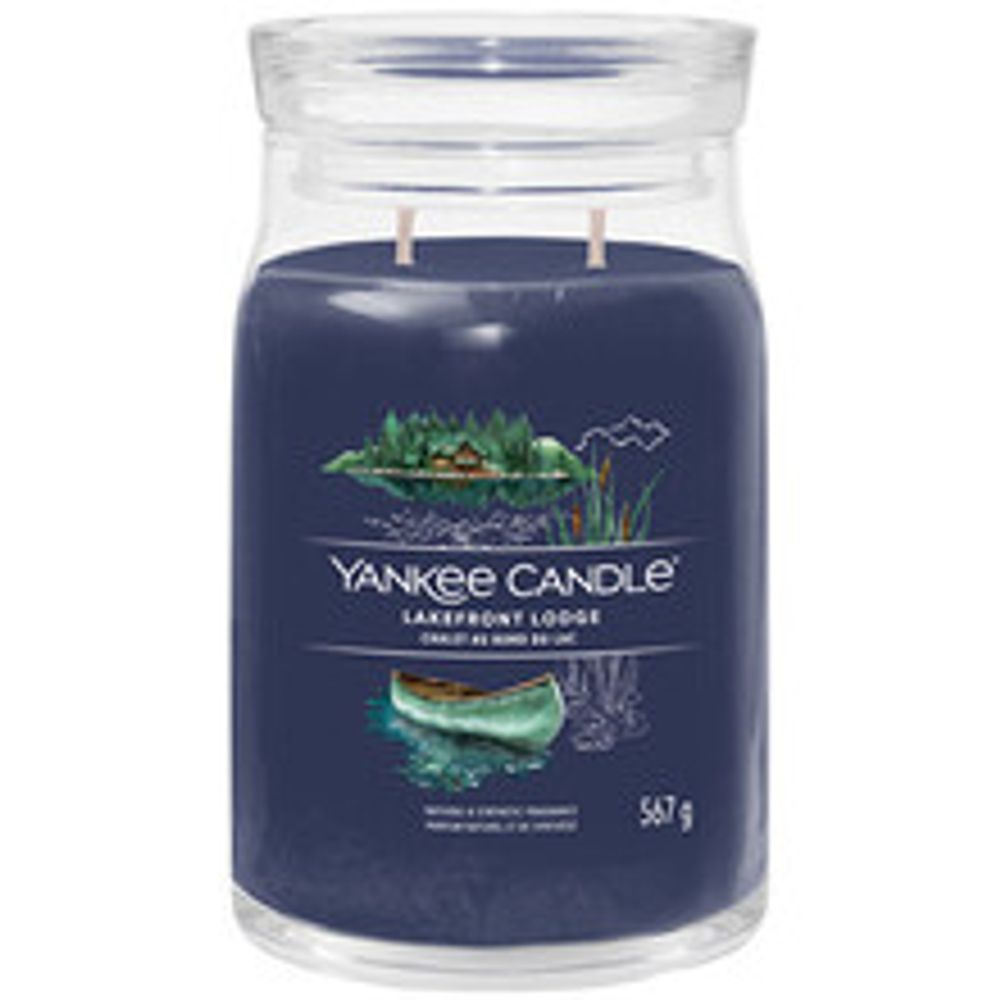 Yankee Candle Lakefront Lodge Signature Candle ( cottage by the lake ) 368.0g