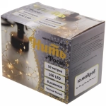 Гирлянда для дома НИТЬ «Роса» 10 м 100 ламп LED, 8 реж,IP-20, Теплый белый