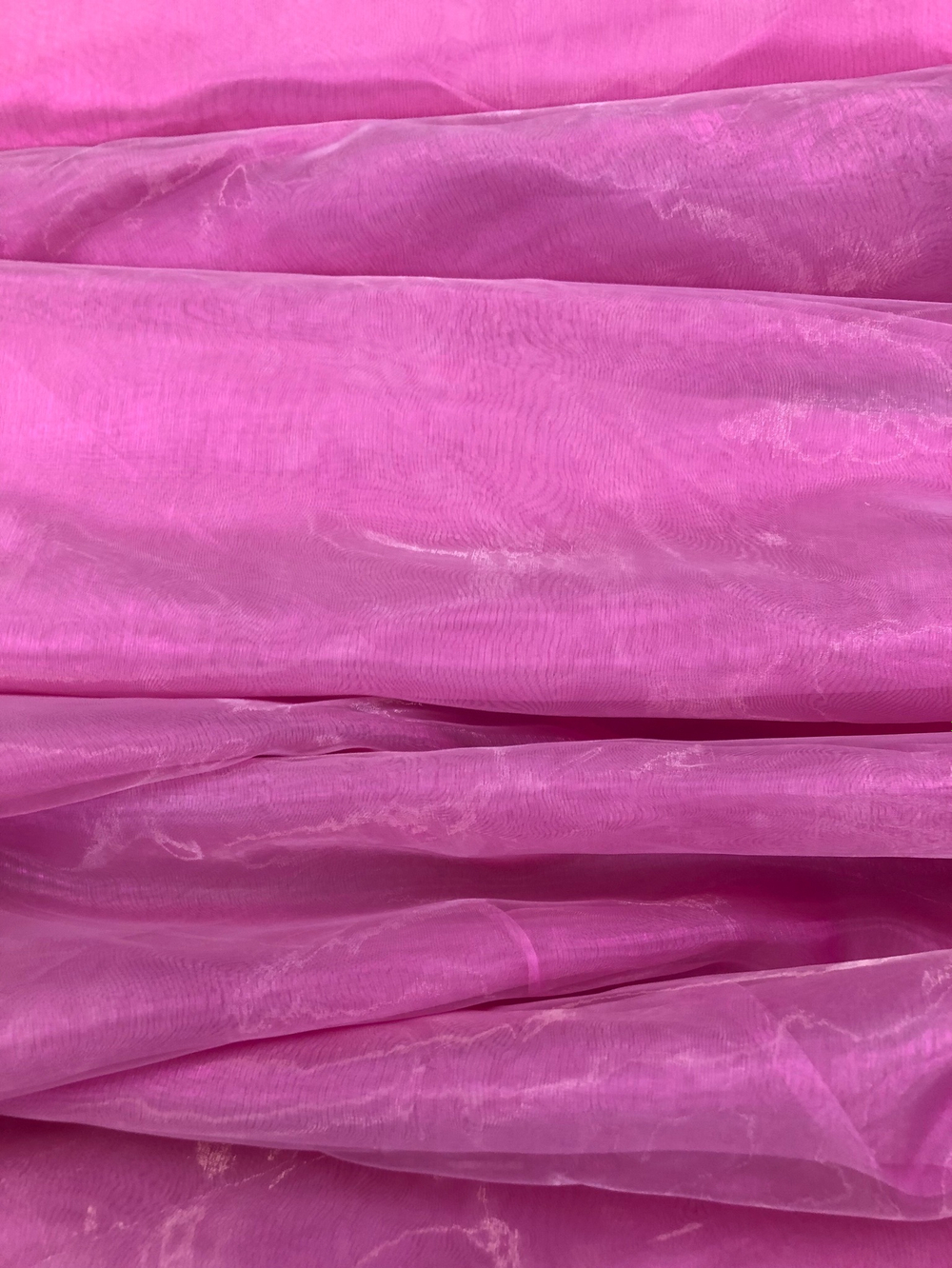 Ткань Органза однотонная  розовая арт. 2507261
