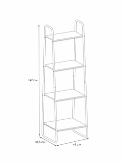 Стеллаж "Скандинавия 14" (Черный)