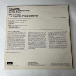 Винтажная виниловая пластинка LP Brahms Брамс, The Allegri String Quartet Струнный Квартет, String Quartets Op. 51 Nos. 1 and 2 (Англия 1980)