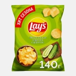 Чипсы Lays Малосольные огурчики с укропом 140г