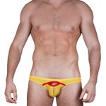 Мужские трусы слипы желтые Sesmik Active light