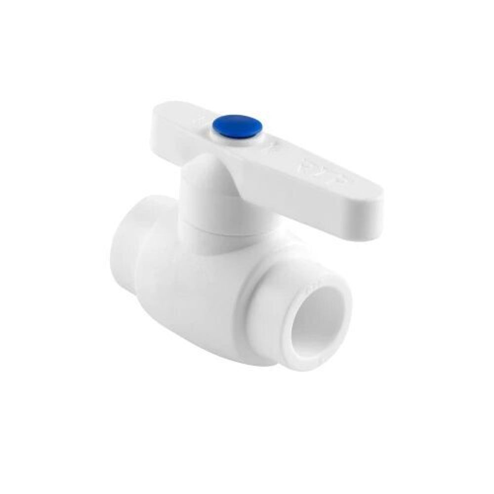 Кран шаровой стандартный проход PPR 25,  белый, РТП (25958)