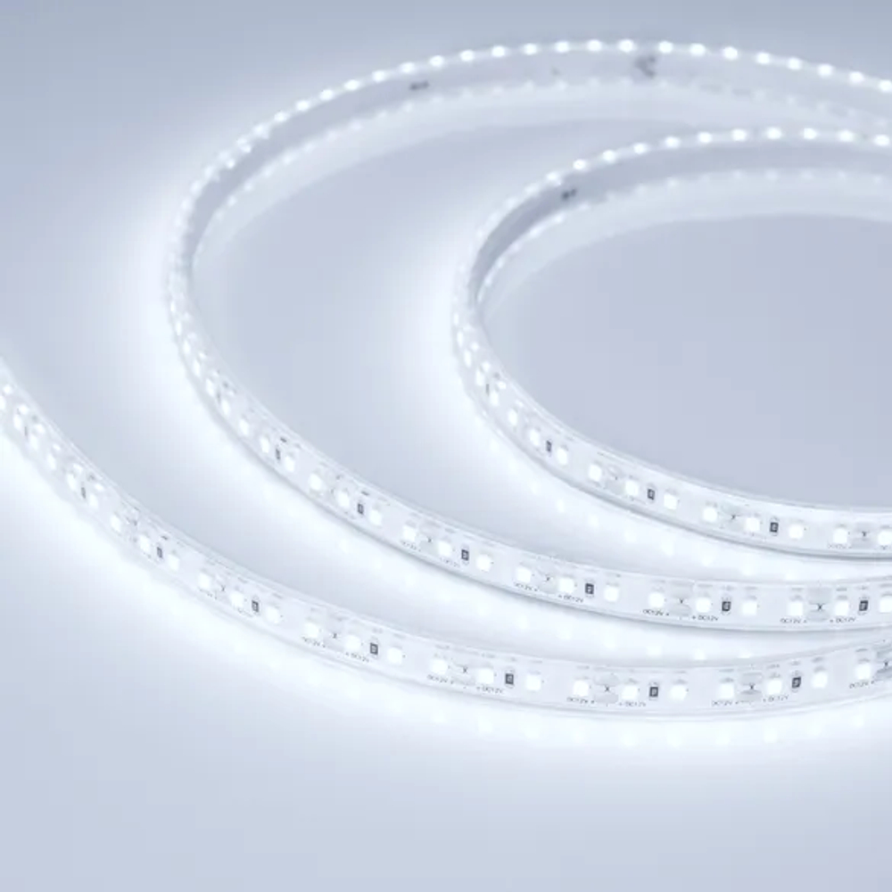 Светодиодная лента герметичная RTW-PU-A120-10.5mm 12V Cool 8K (16.8 W/m, IP68, Wire 2m, 5m) (Arlight, -) 029595(3)