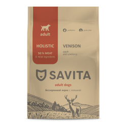 Savita Holistic корм для собак с олениной, беззерновой (Adult)