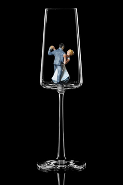 Свадебный бокал для шампанского Флюте. «Свадебный танец».
