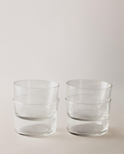Zara Home стакан из стекла, цвет прозрачный, 8.2 см