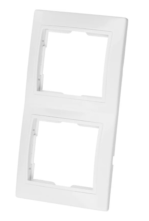 Рамка 2-ая Таймыр вертикальная белая TDM