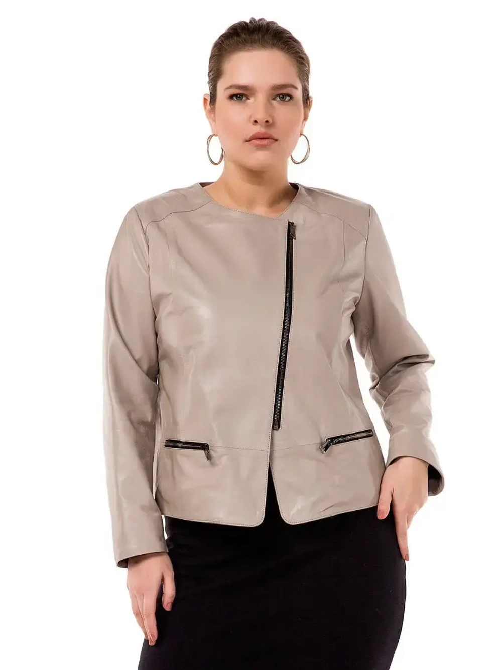 Косуха женская натуральная кожаная