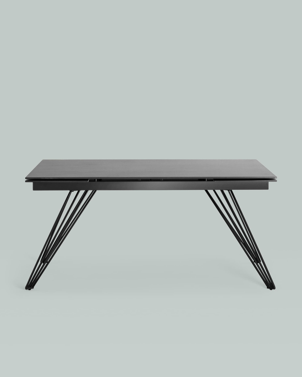 Стол обеденный Пандора раскладной 160-240*90 керамика темная