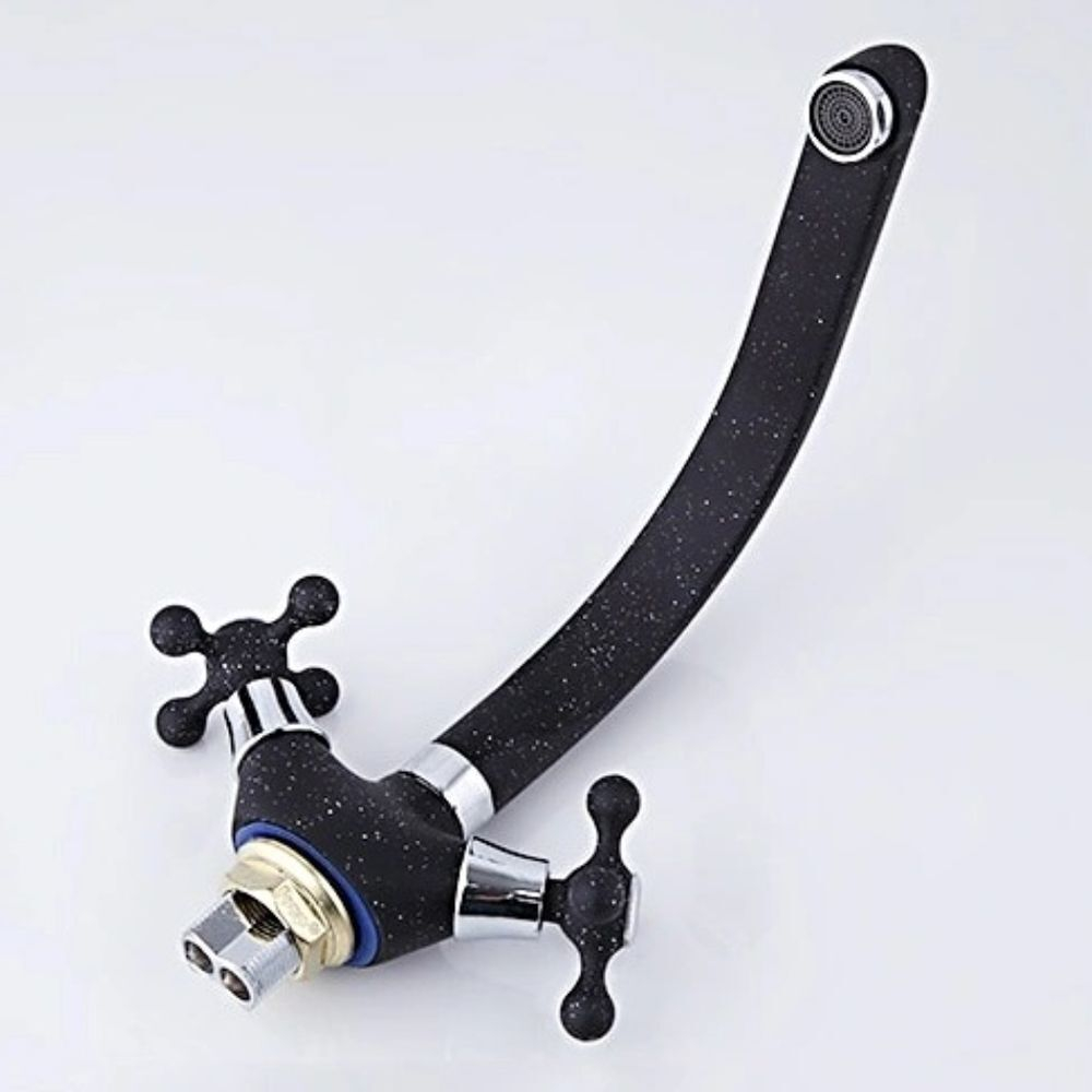 Смеситель для кухни, Frap, с кран-буксой, чер, F5408-7