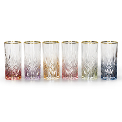 Набор стаканов MELODY GOLD TUMBLERНабор стаканов 6шт Cre Art One Size Разноцветный