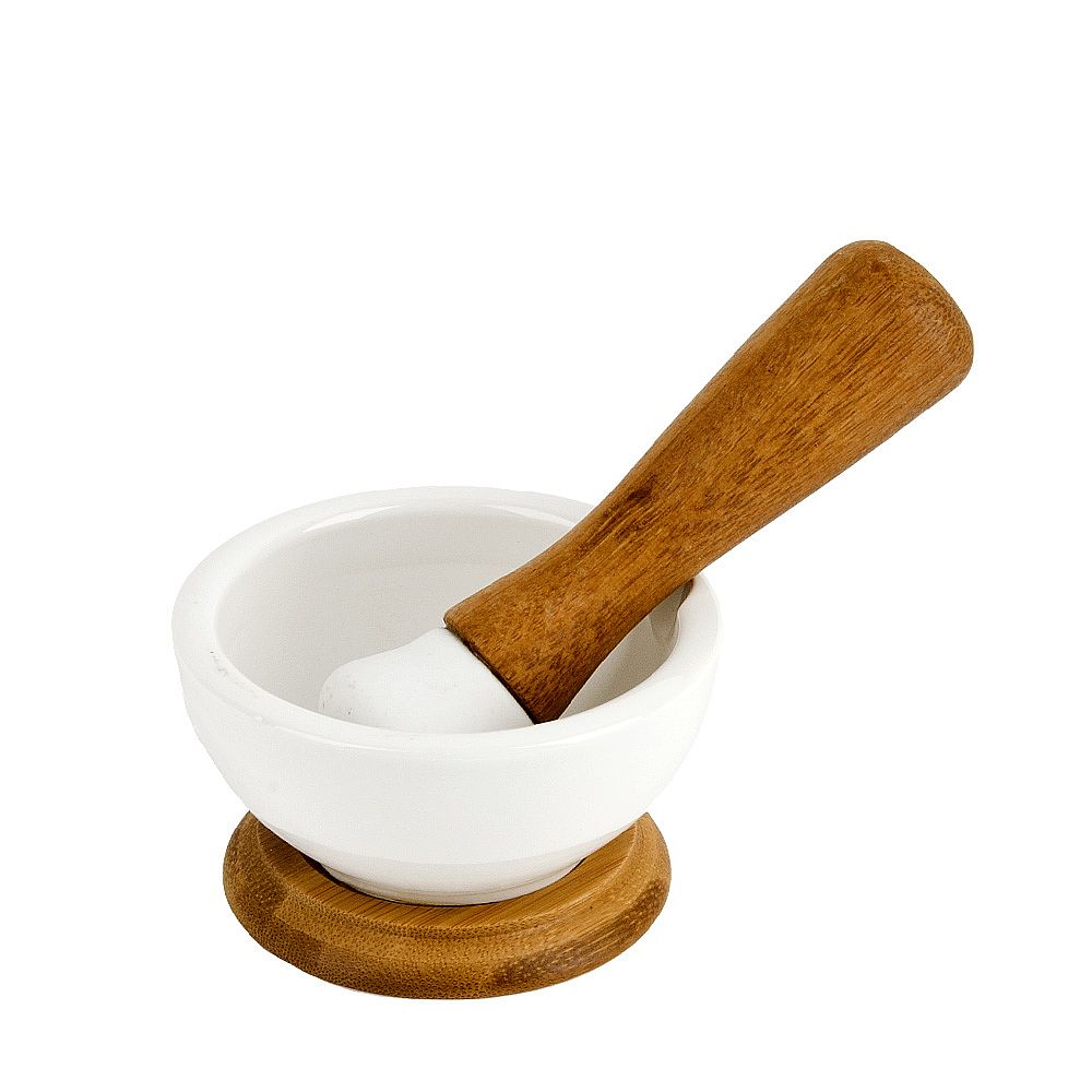 Ступка с пестиком "Naturel" 9*9*5см. v=120мл. (подарочная упаковка)