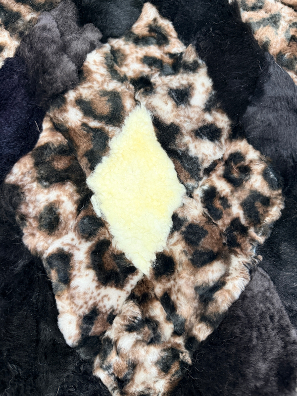 Покрывало меховое ковер из шкуры овчины