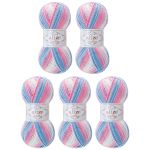 Пряжа Alize (Ализе) Baby Best Batik / уп.5 мот. по 100 г, 240м, 7935 секционный
