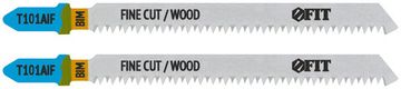 Полотна по дереву, Bimetal, остроконечные зубья, 100/77/1,8 мм (T101AIF), 2 шт.