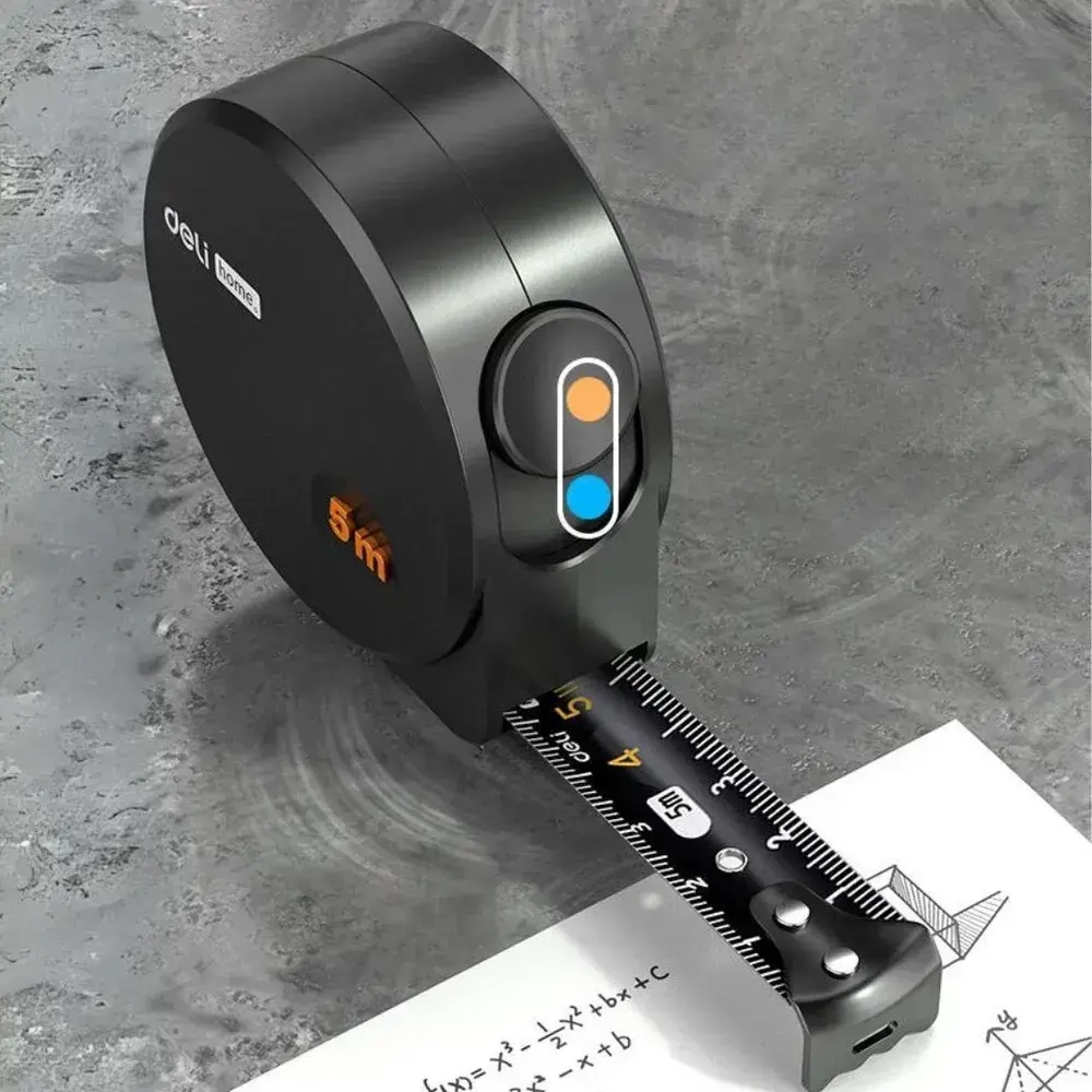 Рулетка строительная Deli 5 метров. Рулетка измерительная