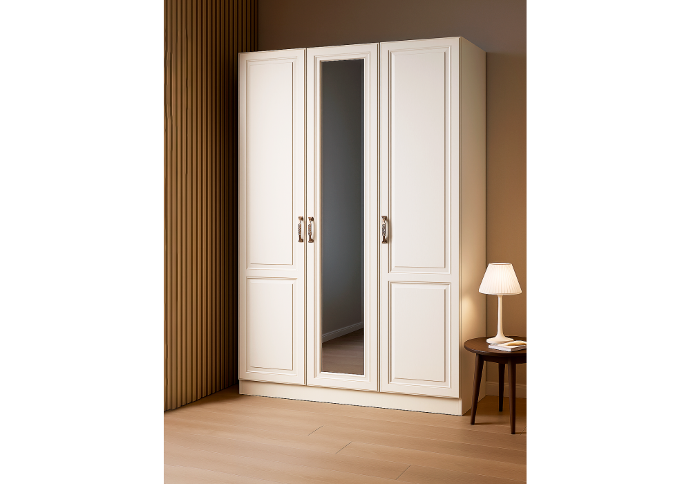 Шкаф Woodville Ливерпуль белый, ясень ваниль