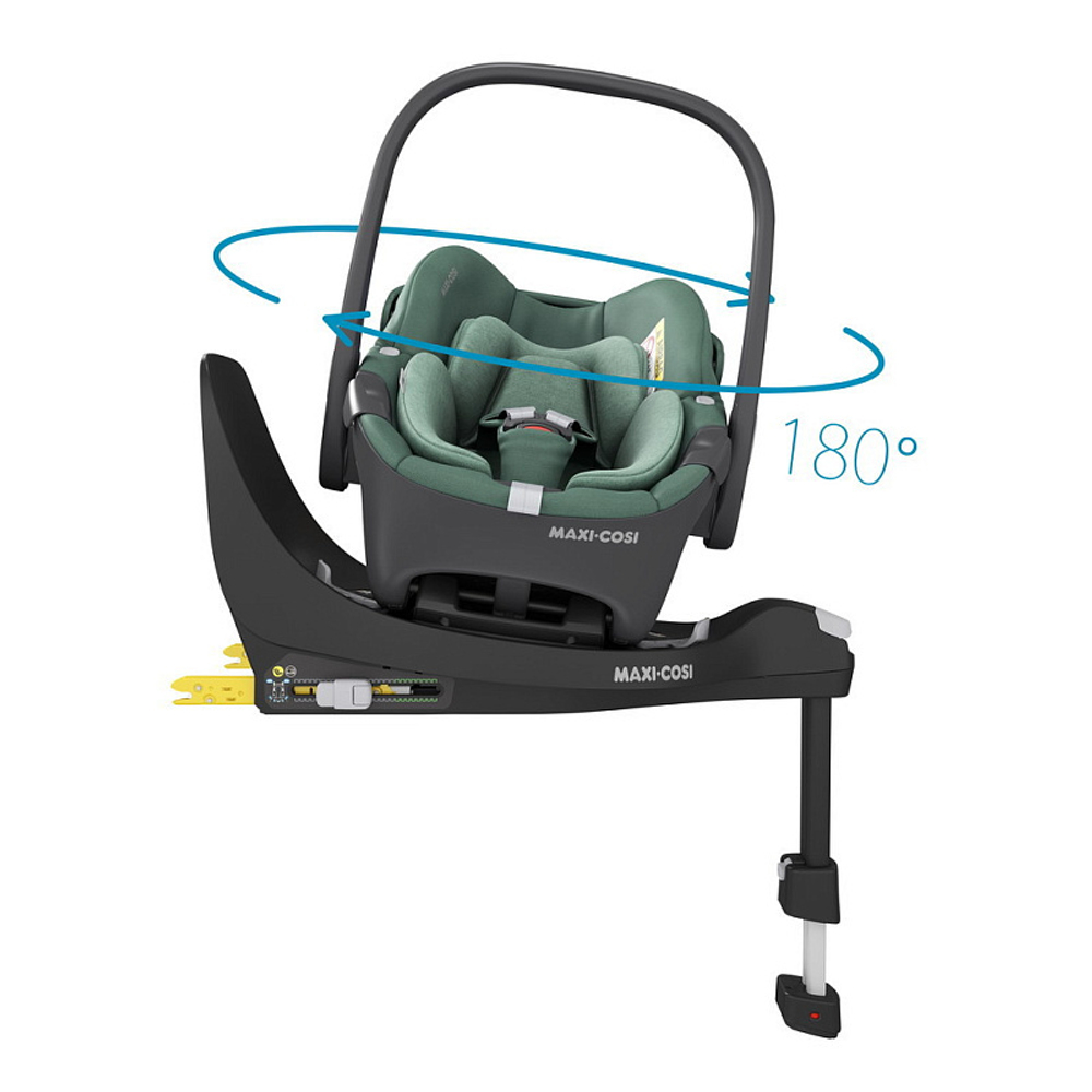 Автокресло Maxi-Cosi Pebble 360 с базой Family Fix 360 Essential Green