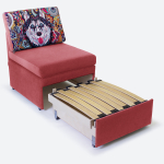 Кресло-кровать "Миник" Dream Coral (коралловый), купон "Хаски"