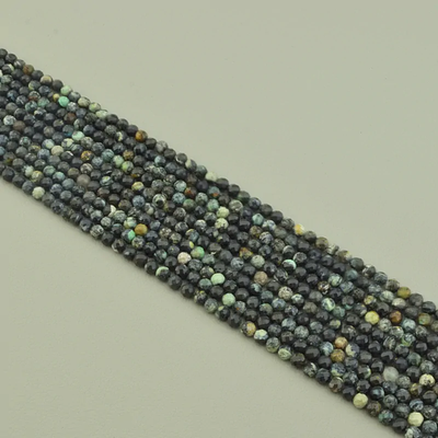 Нитка Хризоколла 38 см. 4,2 мм. (Без замка)