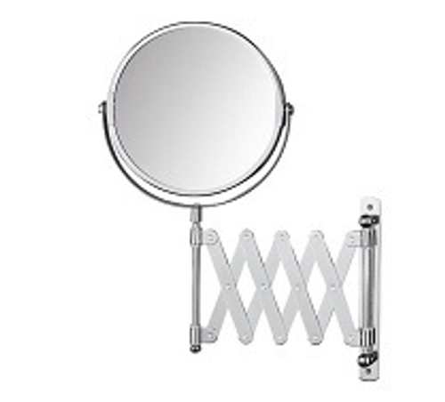 Зеркало настенное двустороннее Ø140 мм ABS VANITY 08007.B глянцевый