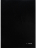 Папка-уголок А4 180мкм, черный (Проф-Пресс)