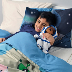 IKEA AFTONSPARV  (ИКЕА АФТОНСПАРВ)  -  Плюшевый космонавт в скафандре, медведь, 28 см