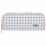 Пенал-органайзер BRAUBERG 2 откидные планки полиэстер 23x9х7 см "Checkered white" (2 штуки в упаковке)