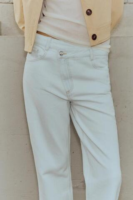 ZARA ДЖИНСЫ Z1975 STRAIGHT С ВЫСОКОЙ ПОСАДКОЙ И ПЕРЕКРЕЩЕННОЙ ТАЛИЕЙ 169,00 BYN, ГОЛУБОЙ