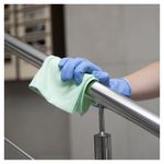 Перчатки латексные КЩС, сверхпрочные, плотные, хлопковое напыление, размер 7 S, малый, синие, HQ Profiline, 74733