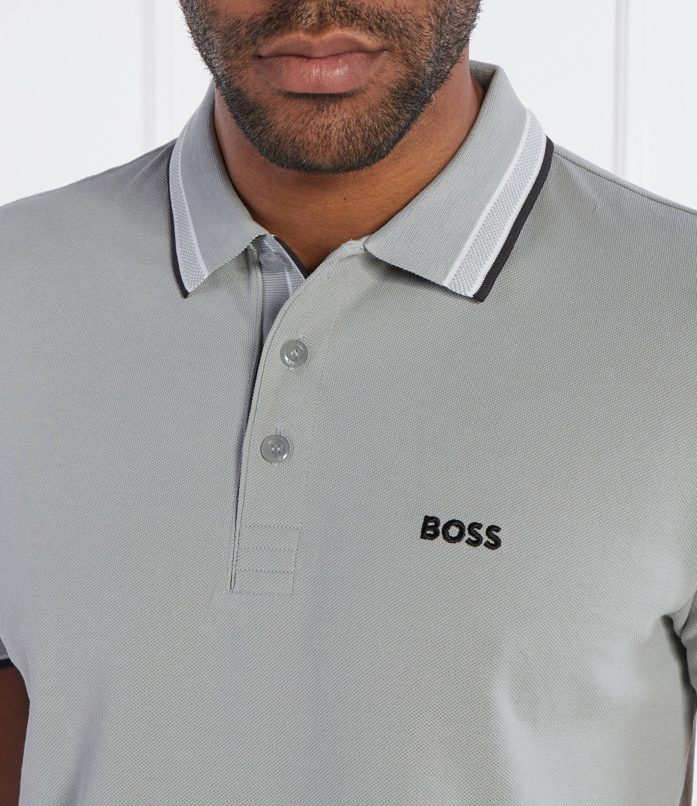 Поло Paddy BOSS GREEN - серый(50469055)