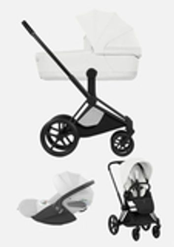 Cybex Priam 5 Style, в цвете Off White (шасси Matt Black) + автокресло Cybex Cloud T Plus
