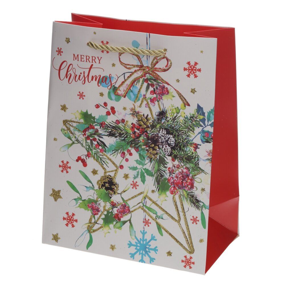 GAEM Пакет подарочный S (бумага 210г/м2, блок 12шт), L18 W10 H23 см, 4в.