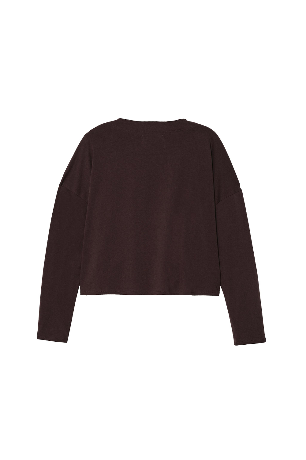ZARA X BENITO ANTONIO ФУТБОЛКА УКОРОЧЕННОГО КРОЯ С ДЛИННЫМИ РУКАВАМИ, КОРИЧНЕВЫЙ