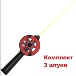 Удочка для зимней рыбалки Три Кита "Профи" УП-2, с неопреновой ручкой, (упк. 3шт.) (удочка зимняя)