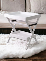 Складной деревянный столик, переносной, белый