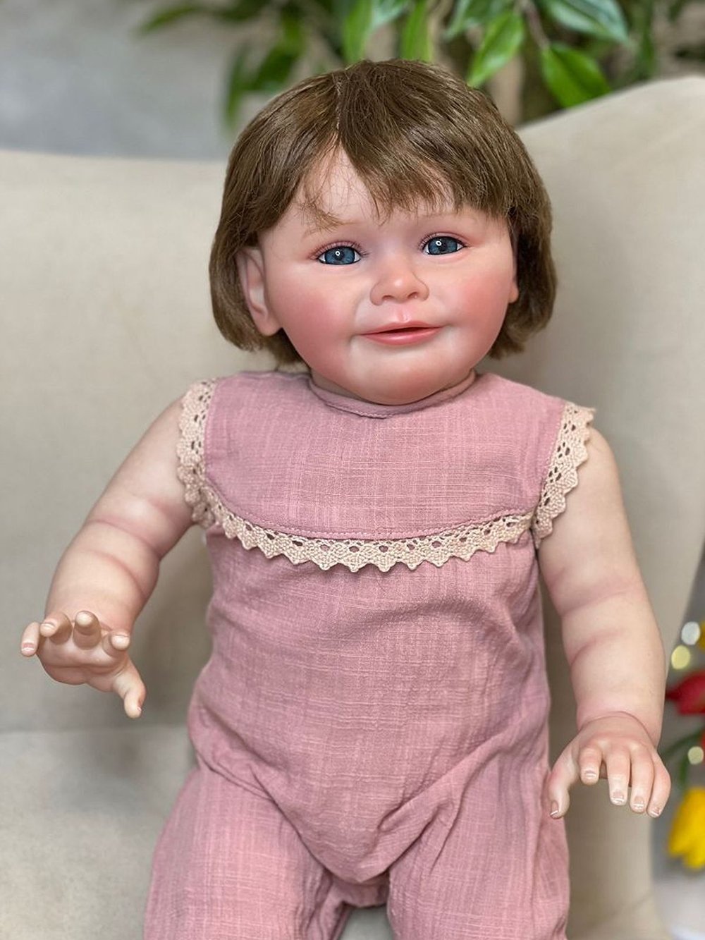 Кукла Реборн мягконабивная 60см в пакете (FA-578)