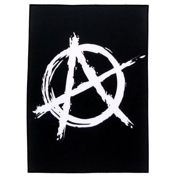Нашивка спиновая Anarchy Анархия лого на черном (215)