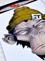 Наклейка - Обезьяна в шапке